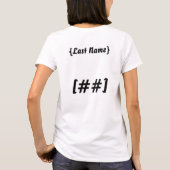 Meisjes Basketball Personal Sweater T-shirt (Achterkant)