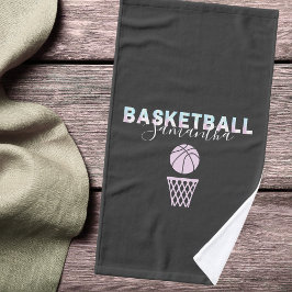 Meisjes Basketball Player Gepersonaliseerde hologr Handdoek