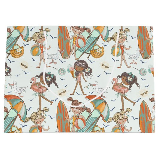 Meisjes Beach Party Groot Cadeauzakje (Voorkant)