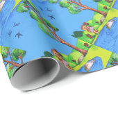 Meisjes Beer Cadeaupapier (Rol Hoek)