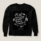 Meisjes Bella+Canvas Tri-blend Lange Mouw Shirt op (Voorkant)