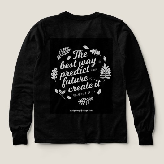 Meisjes Bella+Canvas Tri-blend Lange Mouw Shirt op (Achterkant)