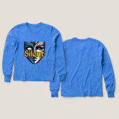 Meisjes Bella + Canvas Tri-blend Shirt met lange m (Voorkant /achterkant)