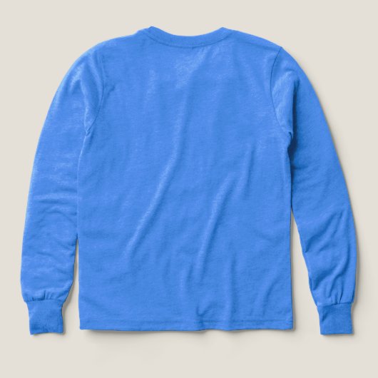 Meisjes Bella + Canvas Tri-blend Shirt met lange m (Achterkant)