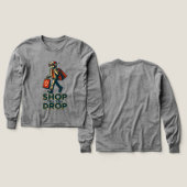 Meisjes Bella + Canvas Tri-blend Shirt met lange m (Voorkant /achterkant)