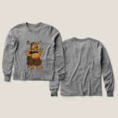 Meisjes Bella + Canvas Tri-blend Shirt met lange m (Voorkant /achterkant)