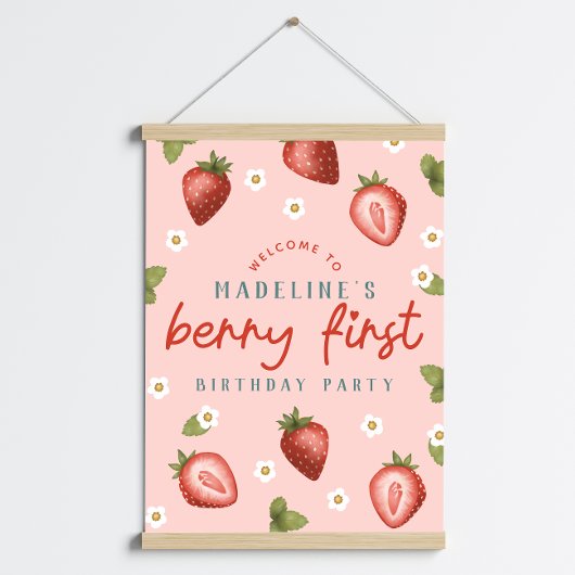 Meisjes Berry eerste Kinder eerste verjaardag welk Perfect Poster