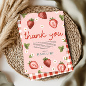 Meisjes Bes Eerste Kinderen 1e Verjaardag Bedankkaart