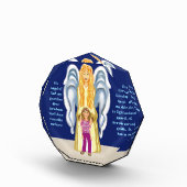 Meisjes beschermengel gebed fotoblokken (Rechts)