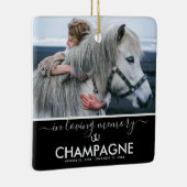 Meisjes Best Friend Horse Memorial Keepslag Cerami Keramisch Ornament (Rechts)