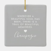 Meisjes Best Friend Horse Memorial Keepslag Cerami Keramisch Ornament (Achterkant)