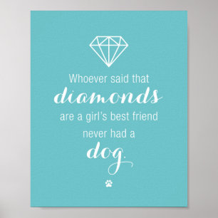 Meisjes beste vriend : Dog Quote Art Print