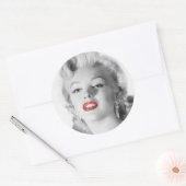 Meisjes beste vriend I Ronde Sticker (Envelop)