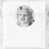 Meisjes beste vriend I Ronde Sticker (Tas)