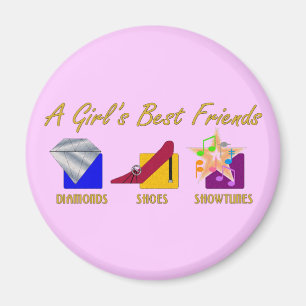 Meisjes beste vrienden Magnet