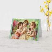  Meisjes Beste Vrienden Verjaardag Kaart (Gele Bloem)