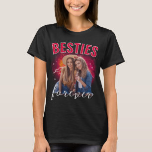 Meisjes Beste Vriendinnen Custom Foto Bootleg Rap  T-shirt
