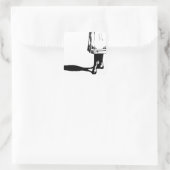 meisjes beter vierkante sticker (Tas)