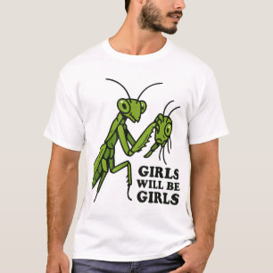 Meisjes bidden mantis t-shirt