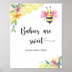 Meisjes Bij - baby's zijn lief Poster