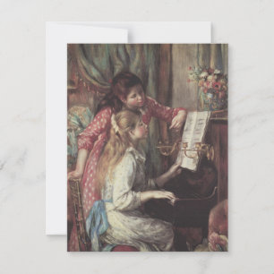 Meisjes bij de piano door Pierre Renoir
