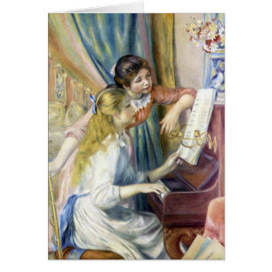 Meisjes bij de piano door Pierre Renoir