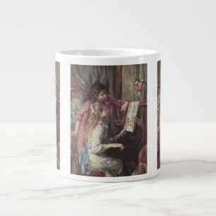 Meisjes bij de piano door Pierre Renoir Grote Koffiekop