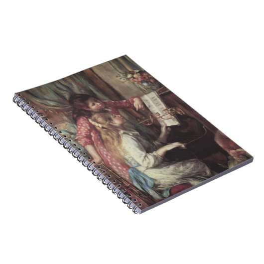 Meisjes bij de piano van Pierre Renoir Notitieboek (Rechterzijde)