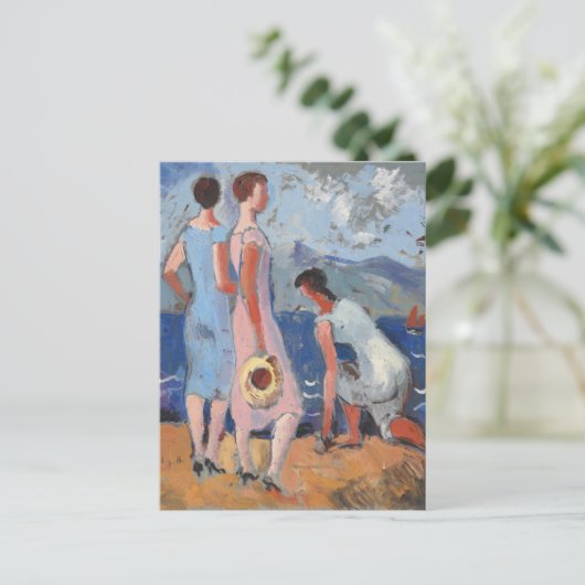 Meisjes bij het Zee | Christopher Wood Briefkaart (Staand voorkant)