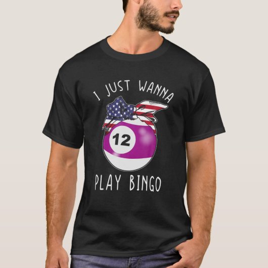 Meisjes bingo S voor vrouwelijke speler wil ik gew T-shirt (Voorkant)