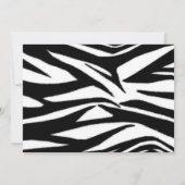 Meisjes Birthday Slumber Party Sleepover Zebra Kaart (Achterkant)