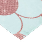 Meisjes Blauwgroen Roze Waterverf Zeemeerminescale Tafelkleed (Gekanteld)