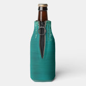 Meisjes Blauwgroen uitstrijken Glitter geborsteld Flesjeskoeler (Fles Achterkant)