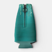 Meisjes Blauwgroen uitstrijken Glitter geborsteld Flesjeskoeler (Achterkant)