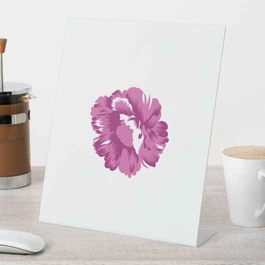 Meisjes, Bleek Megenta, koninklijke gezondheid Reclamebord Met Voetstuk (Insitu)