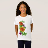 Meisjes bloem shirt (Voorkant volledig)
