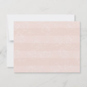 Meisjes Bloemen Roze Doop Uitnodiging (Achterkant)