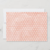 Meisjes Bloemen Roze Pompoen 1e verjaardag Uitnodi Kaart (Achterkant)