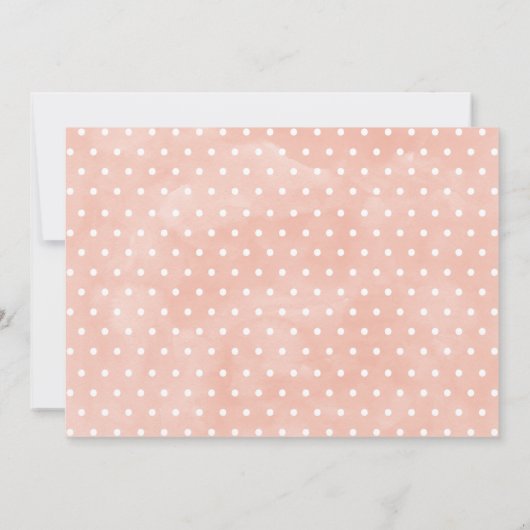 Meisjes Bloemen Roze Pompoen 1e verjaardag Uitnodi Kaart (Achterkant)