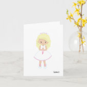 Meisjes (Blonde Hair) Eerste Kaart van de Heilige (Gele Bloem)