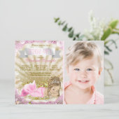 Meisjes Blonde Zeemeermin Verjaardagsfeestje Kaart (Staand voorkant)