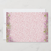 Meisjes Blonde Zeemeermin Verjaardagsfeestje Kaart (Achterkant)