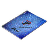 MEISJES BLUE SPARKLE GEPERSONALISEERD GYMNASTIEK N NOTITIEBOEK (Linkerzijde)