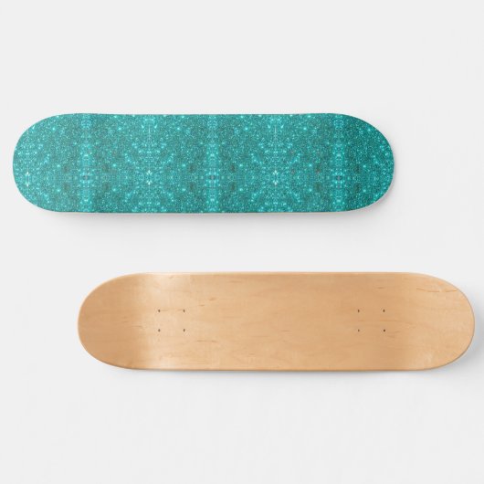 Meisjes Blue Sparkle Persoonlijk Skateboard (Horizontaal)