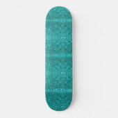 Meisjes Blue Sparkle Persoonlijk Skateboard (Voorkant)