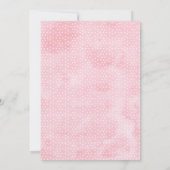 Meisjes Blush Bloemen Vlinder Baby shower Kaart (Achterkant)