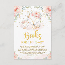 Meisjes Blush Floral Fox mammie & Cub Books for Ba Informatiekaartje