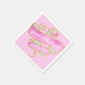 Meisjes Blush Pink Gold Glitter Sparkle Heart Servet (Hoek)