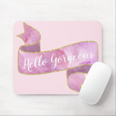 Meisjes Blush Pink Hallo Goudlint Muismat (Met muis)