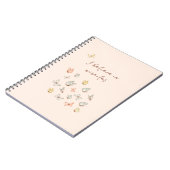 Meisjes  Blush Pink Waterverf Butterflies Notitieboek (Linkerzijde)